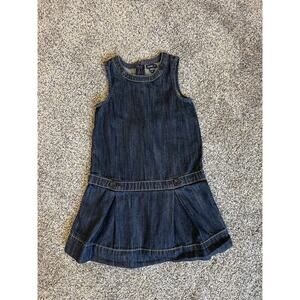 Gap Girl’s Denim Jumper Overall Dress Size 5T Y2K